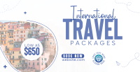 Travelling International Facebook Ad Design