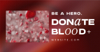 Modern Blood Donation Facebook ad Image Preview