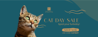 Cat Day Sale Facebook cover Image Preview