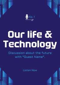Life & Technology Podcast Flyer Image Preview