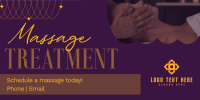 Spa Massage Treatment Twitter post Image Preview