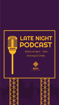 Late Night Podcast Instagram story Image Preview