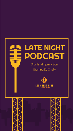 Late Night Podcast Instagram story Image Preview