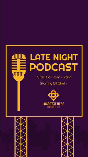 Late Night Podcast Instagram story Image Preview