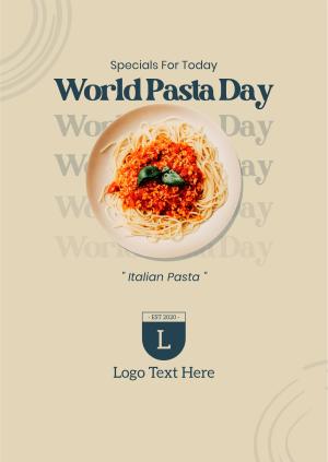 Pasta For Italy Poster