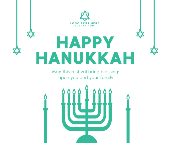 Hanukkah Festival  Facebook Post Design Image Preview