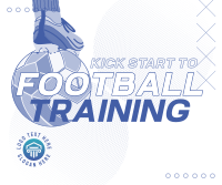 Kick Start to Football Facebook Post Design