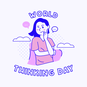 Woman Thinking Day Instagram post Image Preview