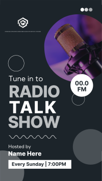 Radio Talk Show Facebook Story Design