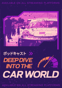 Car World Podcast Flyer Image Preview