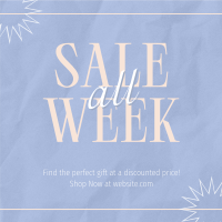 Minimalist Week Discounts Instagram post Image Preview