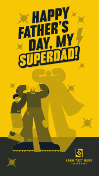 Superhero Father's Day Instagram reel Image Preview