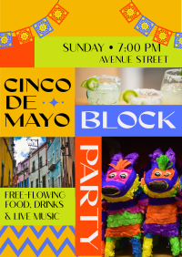 Cinco de Mayo Block Party Flyer Design
