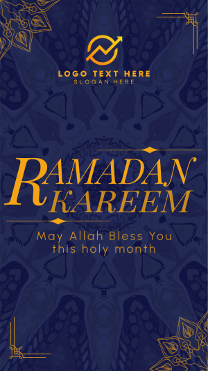 Psychedelic Ramadan Kareem Facebook story Image Preview