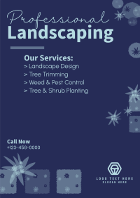 Professional Landscaping Poster Design