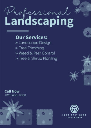 Professional Landscaping Poster Image Preview