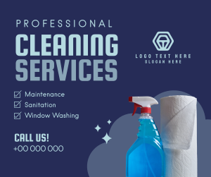 Professional Cleaning Services Facebook post Image Preview