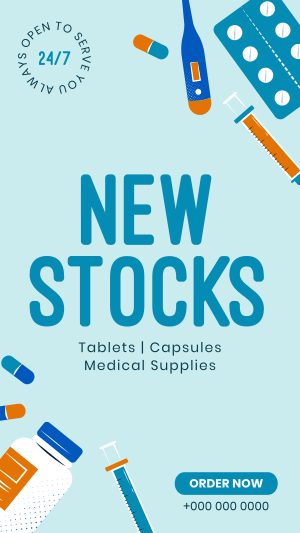 New Medicines on Stock Facebook story Image Preview