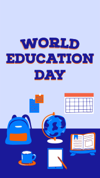 World Education Day Instagram Reel Image Preview