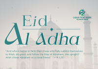 Eid Al Adha Quran Quote Postcard Image Preview