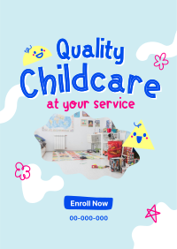 Quality Childcare Services Poster Design