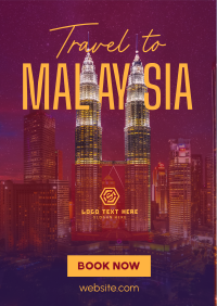Travel to Malaysia Flyer Design