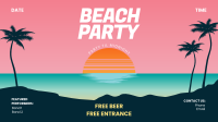 Beach Party Facebook event cover Image Preview