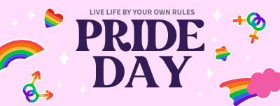 Pride Day Stickers Facebook cover Image Preview