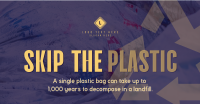 Sustainable Zero Waste Plastic Facebook Ad Design