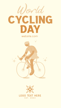 Cycling Day Facebook Story Design