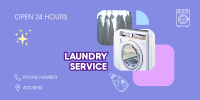 24 Hours Laundry Service Twitter post Image Preview