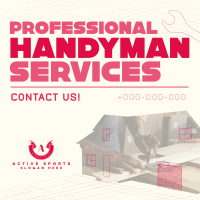 Modern Handyman Service Instagram post Image Preview
