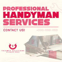 Modern Handyman Service Instagram Post Design