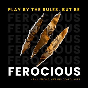 Be ferocious Instagram post Image Preview
