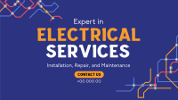 Electric Circuits Facebook Event Cover Design