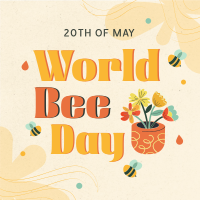 Happy Bee Day Linkedin Post Image Preview