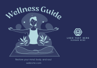Yoga For Self Care Postcard Design