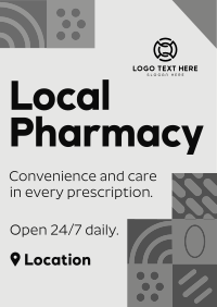 Agnostic Pattern Pharmacy Poster Design