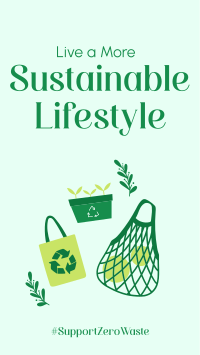 Sustainable Living Facebook story Image Preview