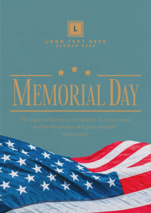 Modern Minimalist Memorial Day Flyer Image Preview