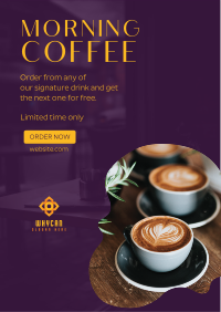 Early Morning Coffee Flyer Design
