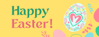 Eggs and Flowers Easter Greeting Facebook cover Image Preview