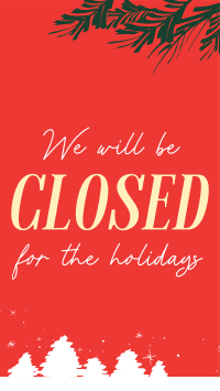 Closed for the Holidays Instagram story Image Preview