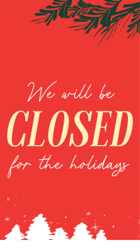 Closed for the Holidays Instagram Story Design