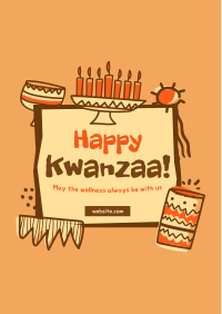 Kwanzaa Doodle Flyer Image Preview