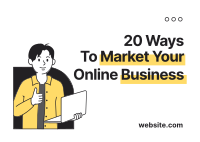 Ways to Market Online Business Postcard Image Preview