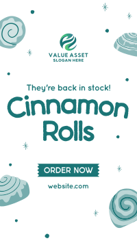 Quirky Cinnamon Rolls Instagram reel Image Preview