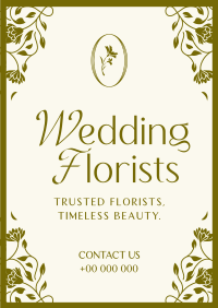 Elegant Wedding Florist Poster Image Preview