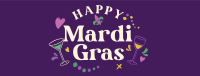 Mardi Gras Toast Facebook cover Image Preview