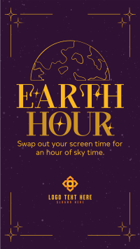 Earth Hour Sky Instagram story Image Preview